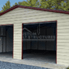 #14 30x26x11 Metal Double Garage - Image 2