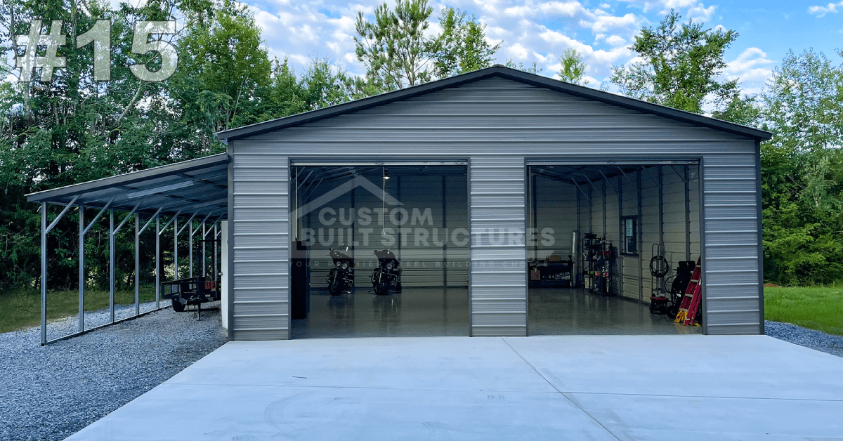 15 40x41x11 Ultimate Man Cave Garage - Custom Built Structures, Inc.