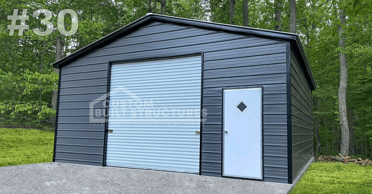 24x26x10 Vertical Roof Metal Carport