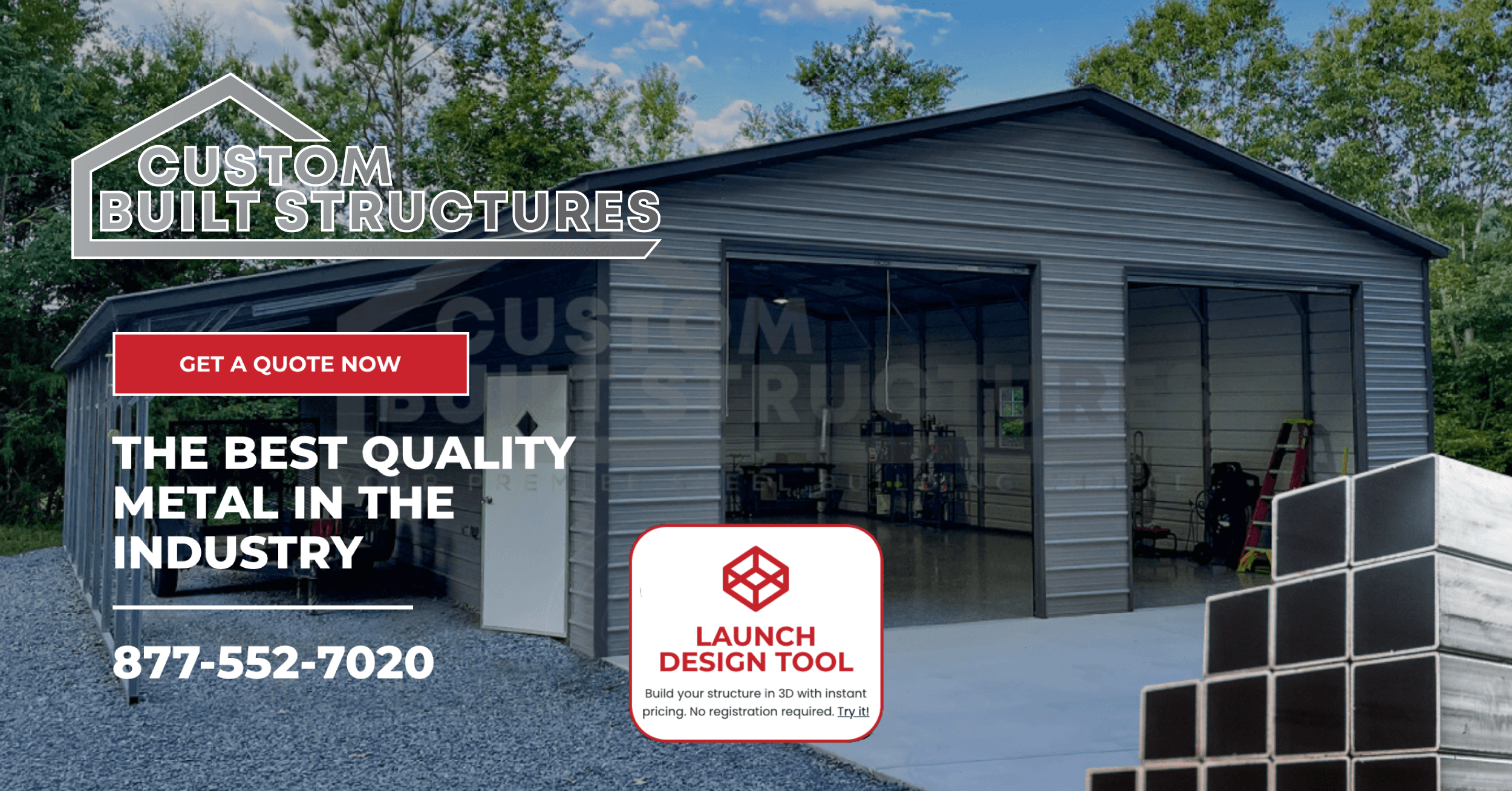 Contact custom built structures inc 