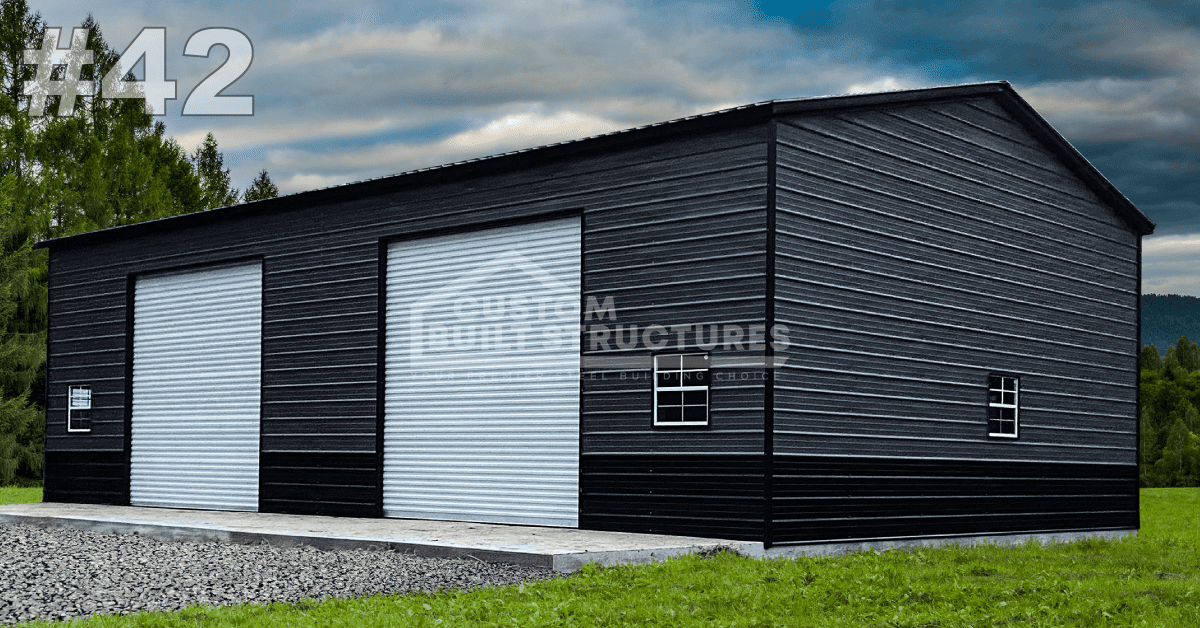 24x36 Metal Garage Building - Universal Metal Buildings