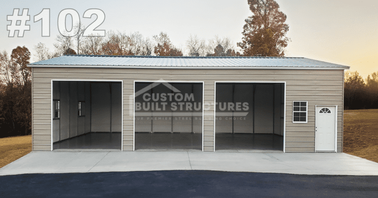 Metal Garages - Custom Built Structures, Inc.